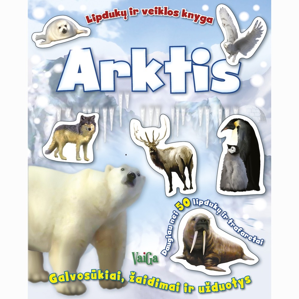 Arktis. Lipdukų ir veiklos knyga