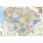 Lietuvos žemėlapis (A4)