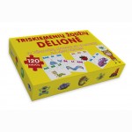 Triskiemenių žodžių dėlionė ir užduočių knygelė su 40 lipd. 5-6 m.v.