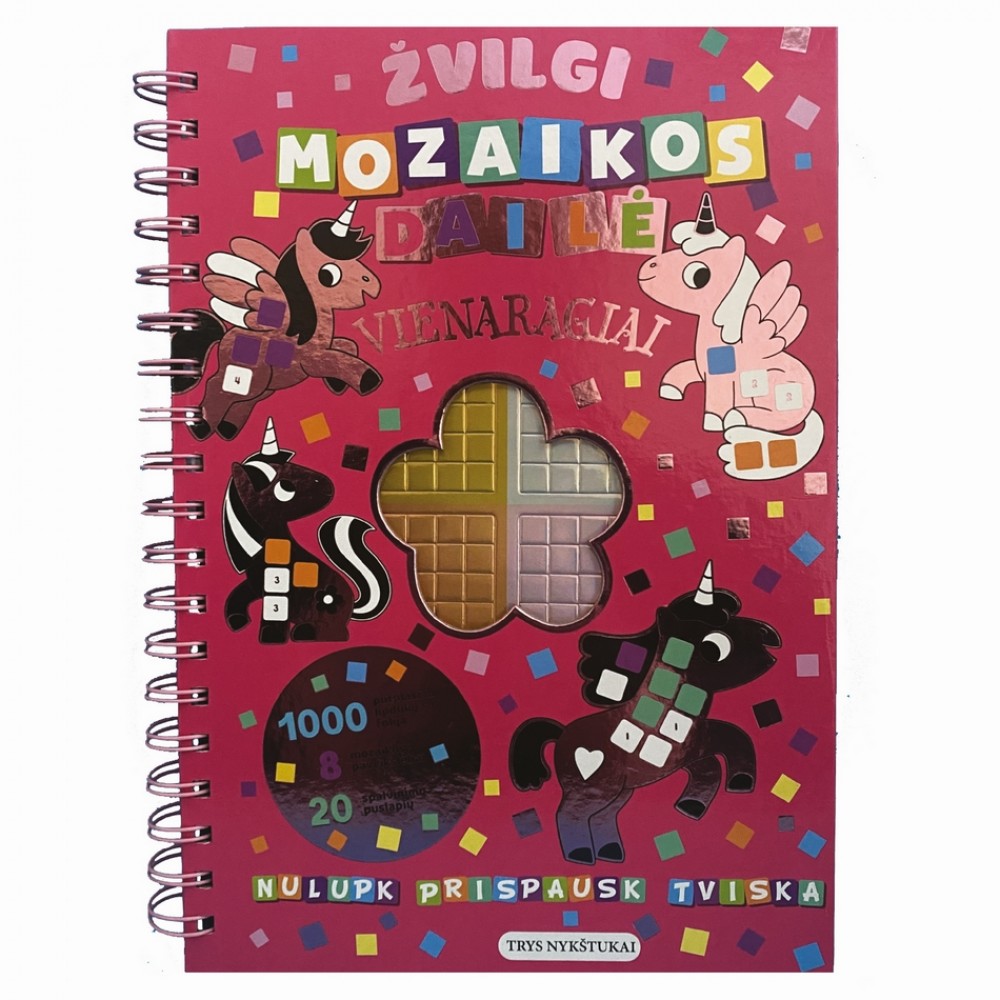 Žvilgi mozaikos dailė. Vienaragiai