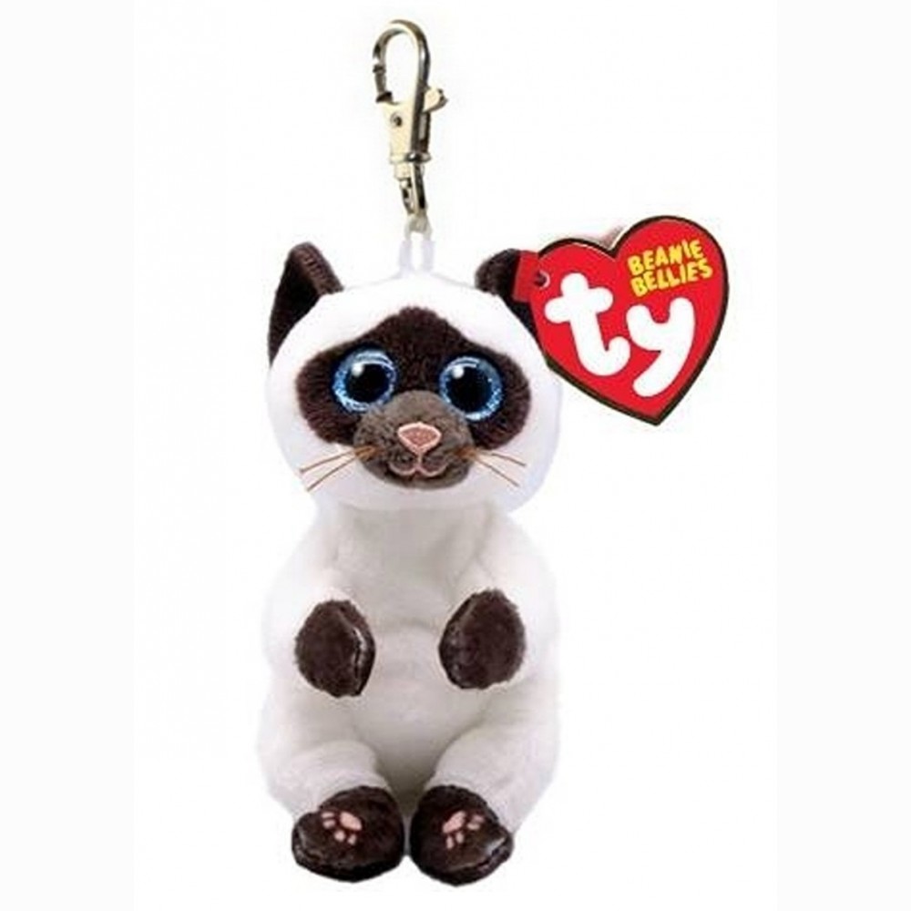 Pliušinis raktų pakabukas MISO - siamese clip