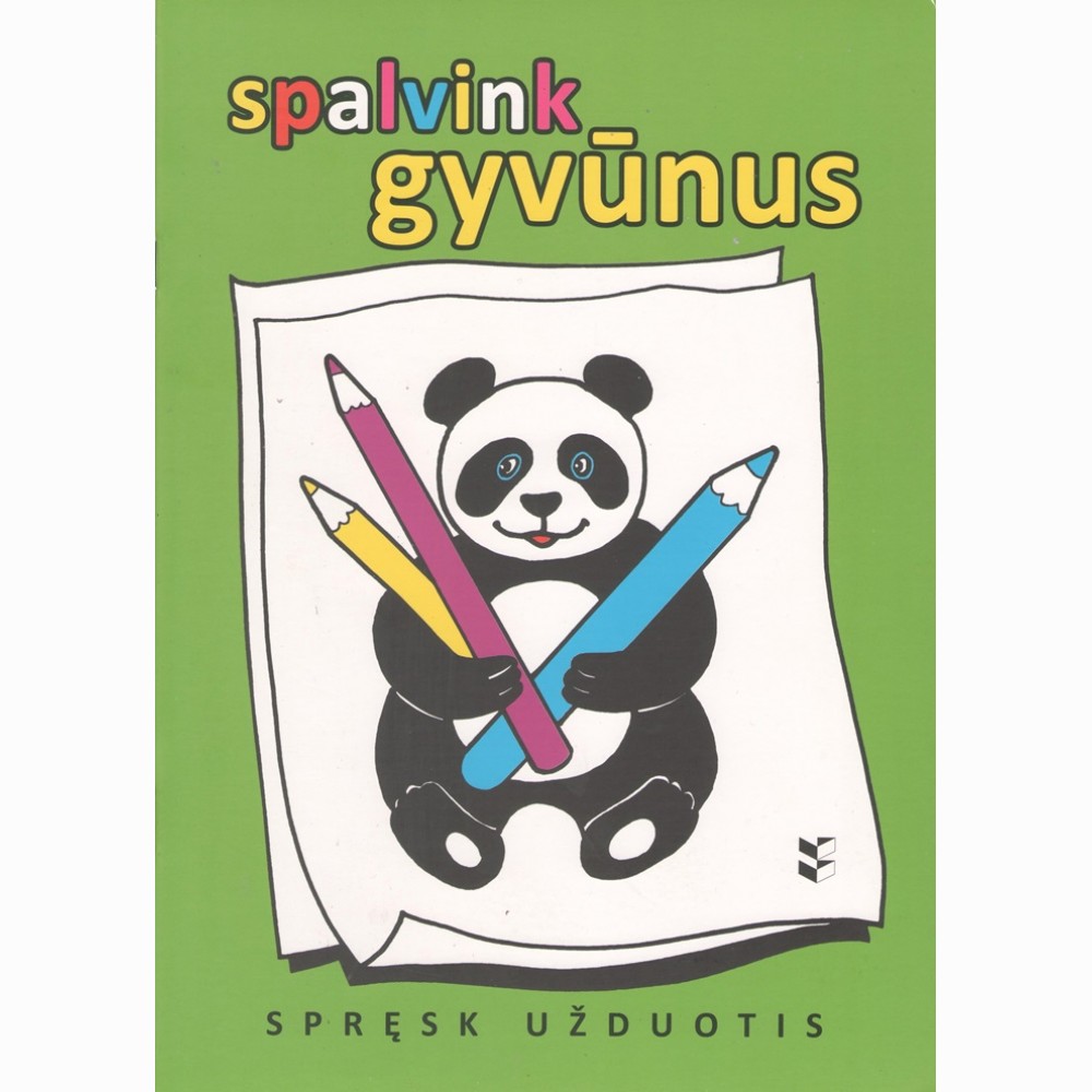 Spalvink gyvūnus. Spręsk užduotis