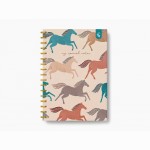 Žirgai, Sąsiuvinys B5, spiralinis įrišimas, 160 psl.80 gsm,  langeliais