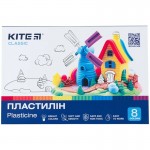 Plastilinas Kite Classic, 8 spalvų, 160g.