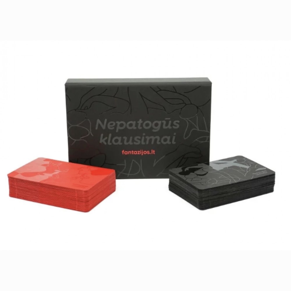 Kortelių žaidimas Nepatogūs klausimai