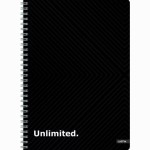 Knyga su spirale A4 80lap 70g linija UNLIMITED