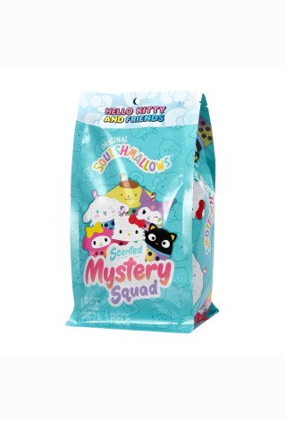 Paslaptingas pliušinis gyvūnėlis SQUISHMALLOWS HELLO KITTY Mystery Squad W25, 12 cm