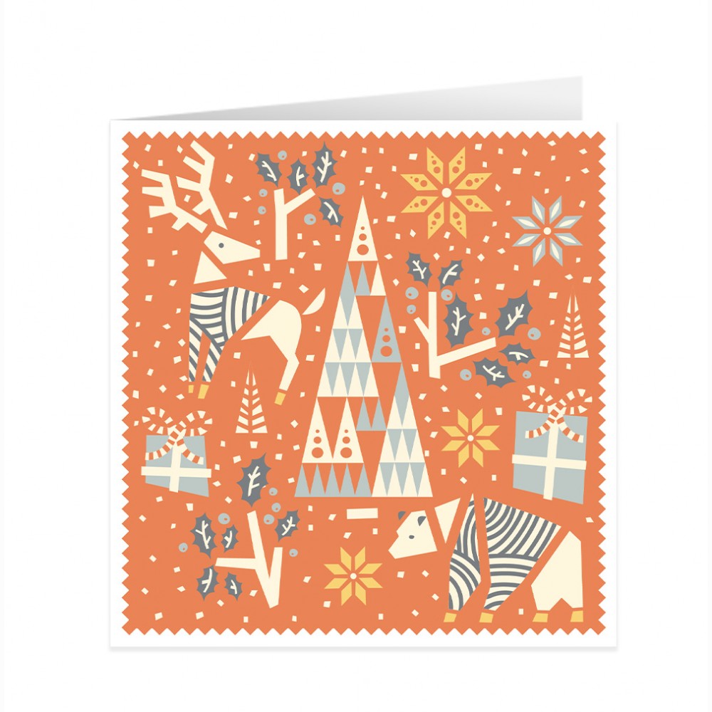 Kalėdinė pasaka, kvadratinis atvirukas