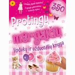 Protingų mergaičių lipdukų ir užduotėlių knyga
