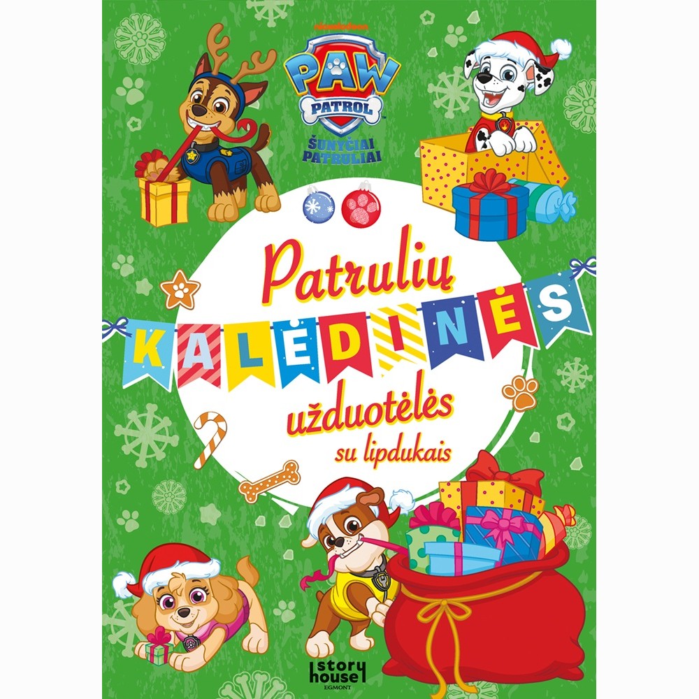 Šunyčiai Patruliai. Patrulių kalėdinės užduotėlės su lipdukais