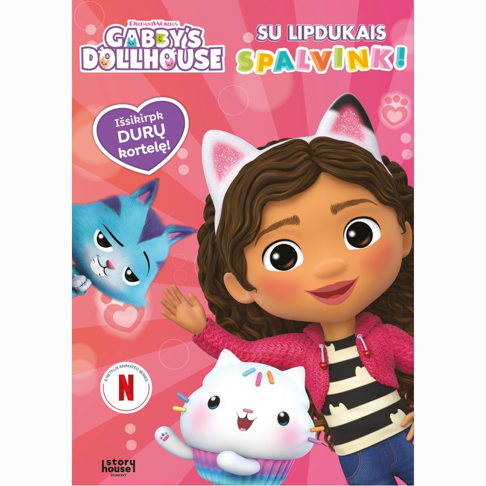 Gabbys Dollhouse. Spalvink