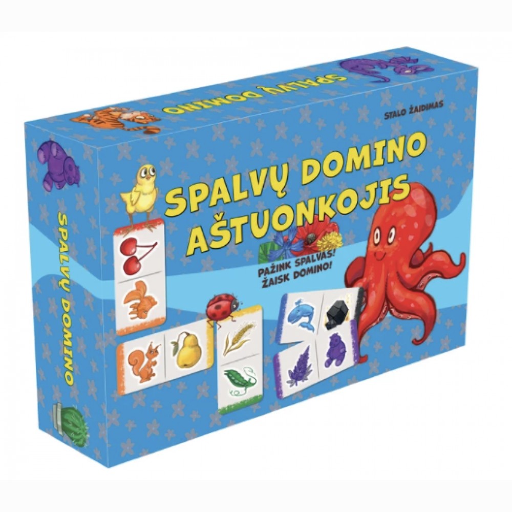 Žaidimas "Spalvų domino. Aštuonkojis"