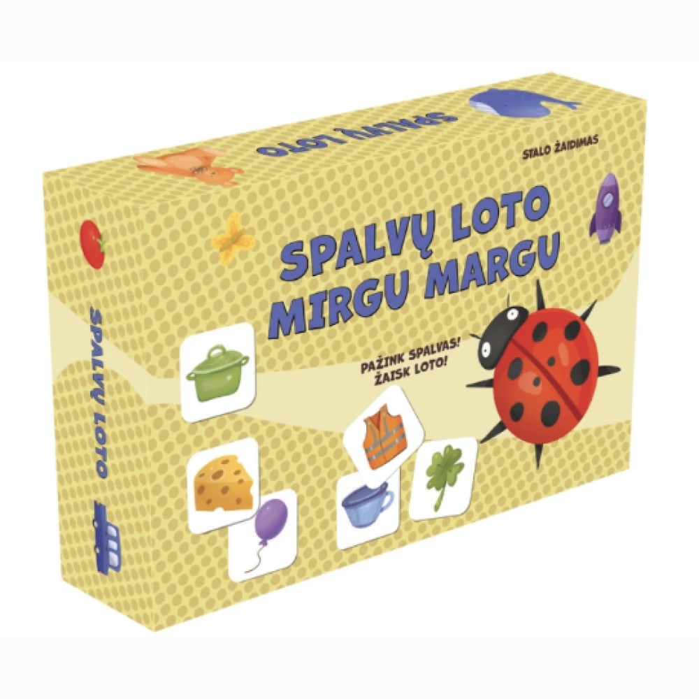 Žaidimas "Spalvų loto. Mirgu margu"