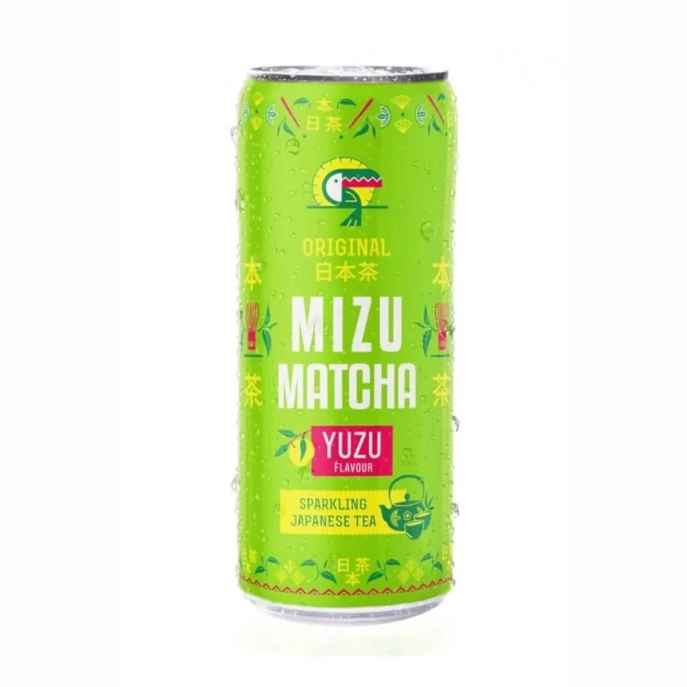 MIZU MATCHA Yuzu Sparkling Japanese Tea 330 ml (SK) /Gėrimas