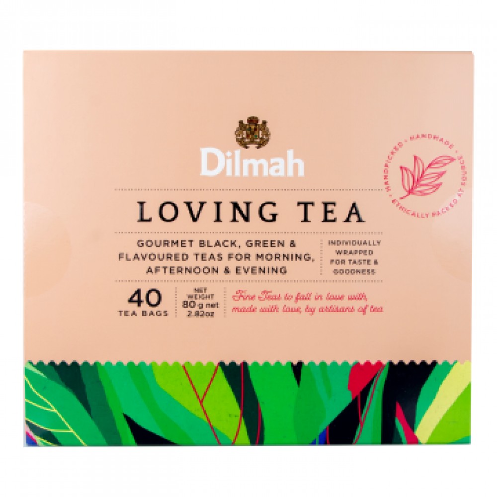 Arbatos rinkinys DILMAH Love Tea, 40 vnt., 80 g