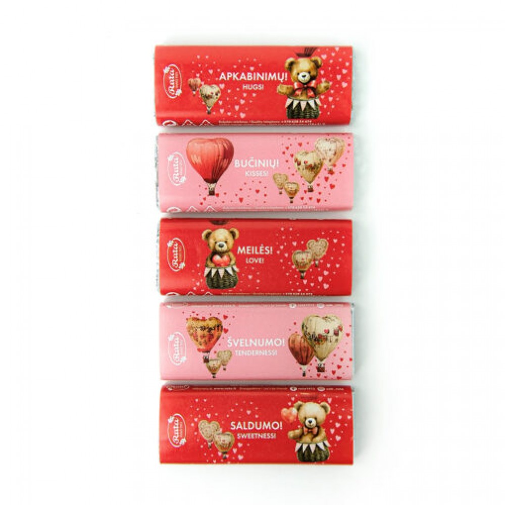 Juodasis šokoladas (50 %) „Saldžios meilės!“, 18 g