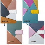Užrašų knygelė  A6 lnija 80 lap.kietu viršeliu , su segtuku  Multicolor