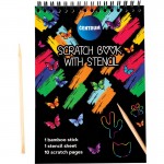 Eskizų sąsiuvinis 20.0x14.0cm su trafaretu, 10 lapų.