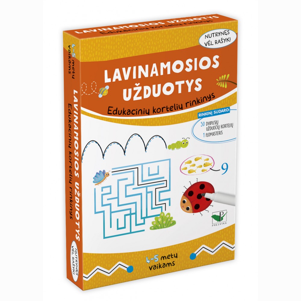 Lavinamosios užduotys. Edukacinių kortelių rinkinys. 4-5 metų vaikams