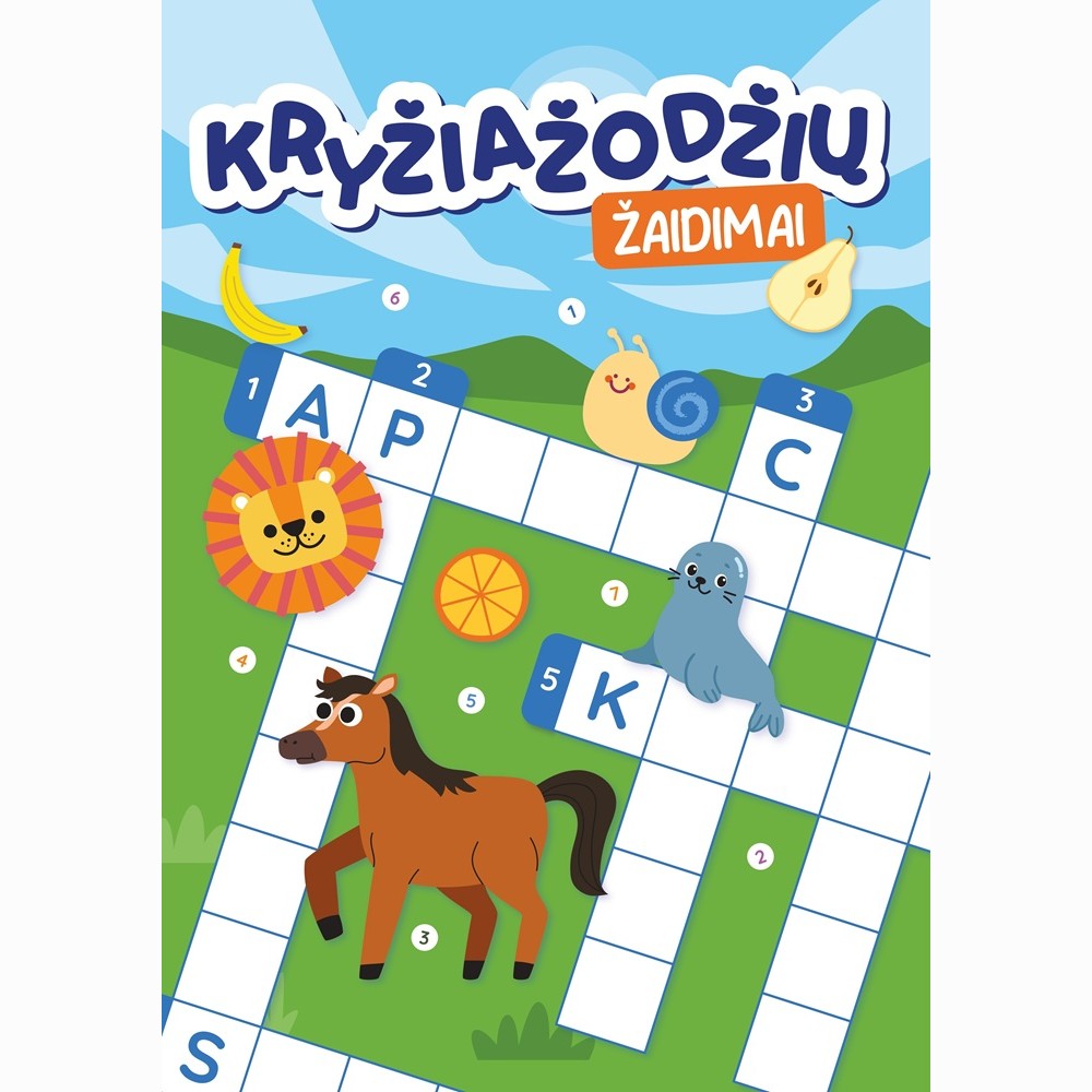 Kryžiažodžių žaidimai. Užduotėlių knygelė