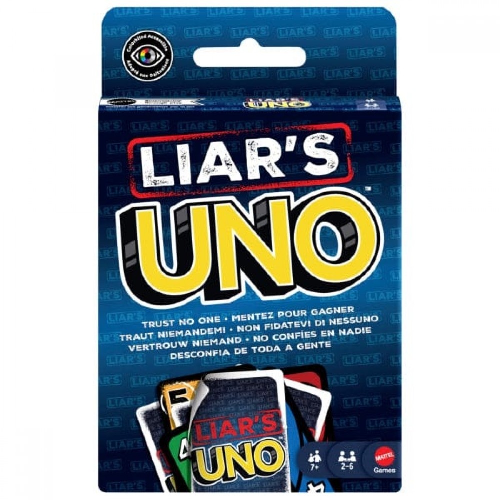 Kortų žaidimas UNO Liar