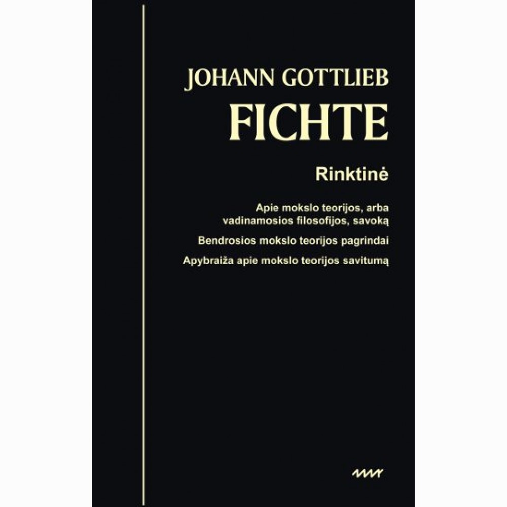 Rinktinė apie mokslo teorijos, arba Vadinamosios filosofijos, sąvoką