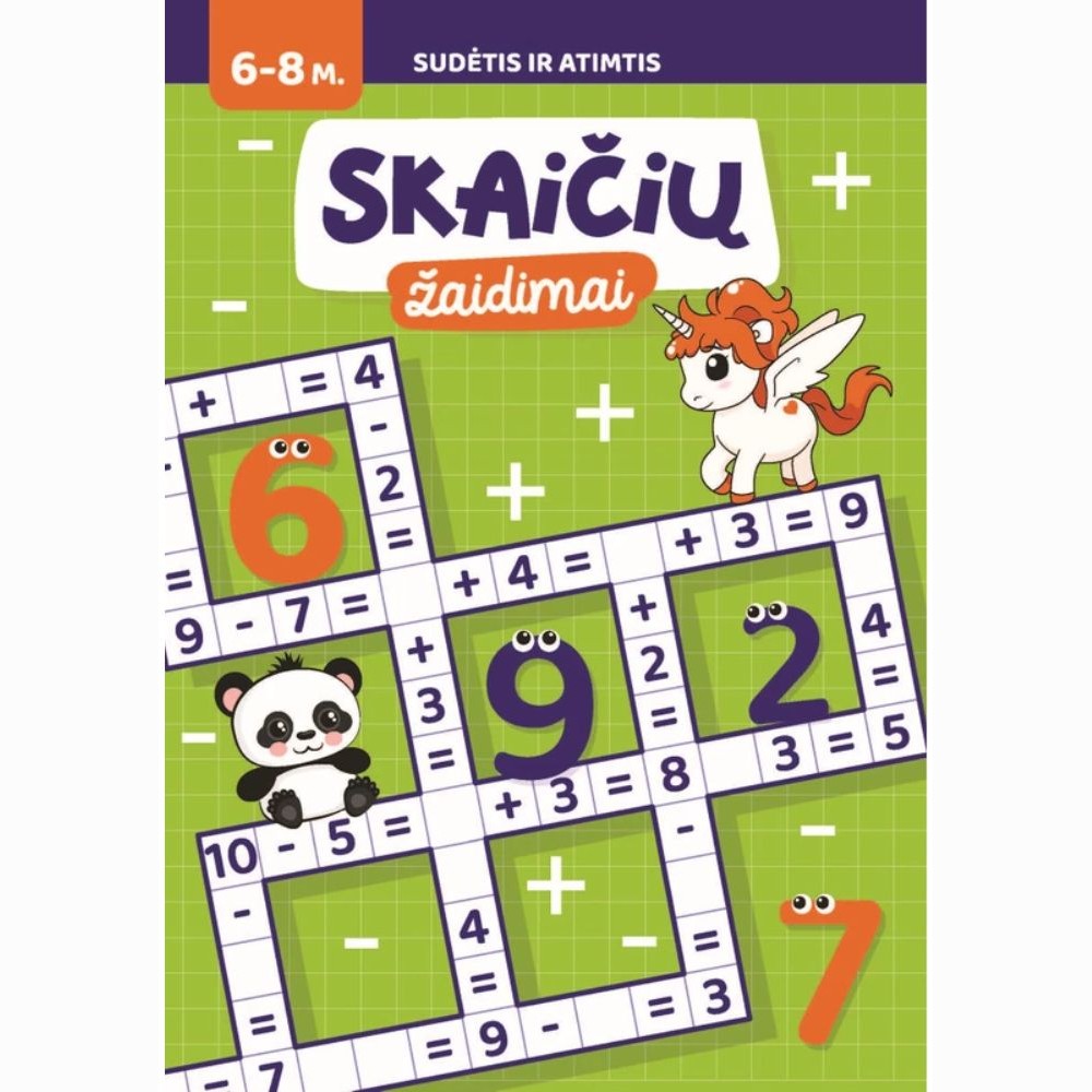 Skaičių žaidimai. Užduočių knygelė