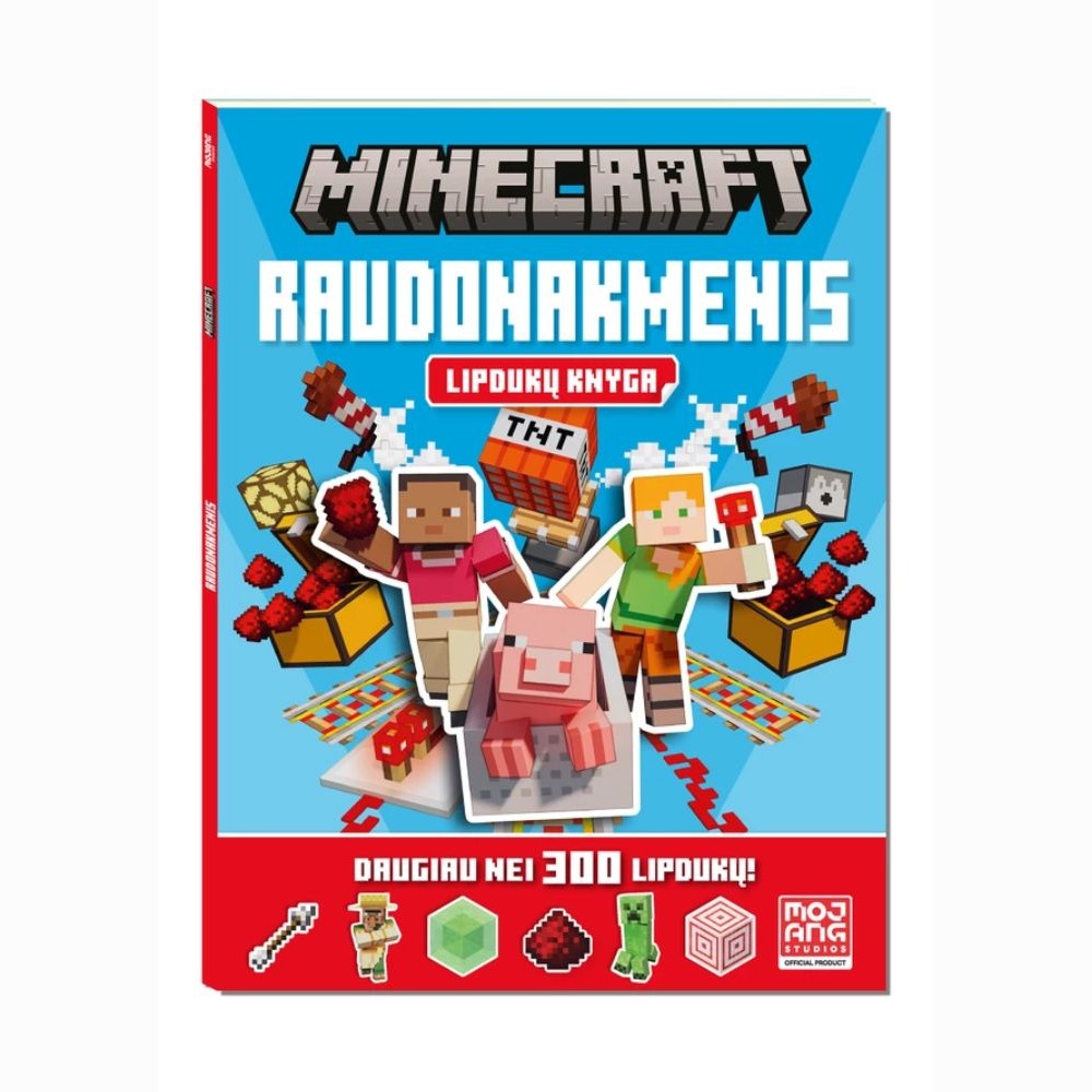Minecraft. Raudonakmenis. Lipdukų knyga