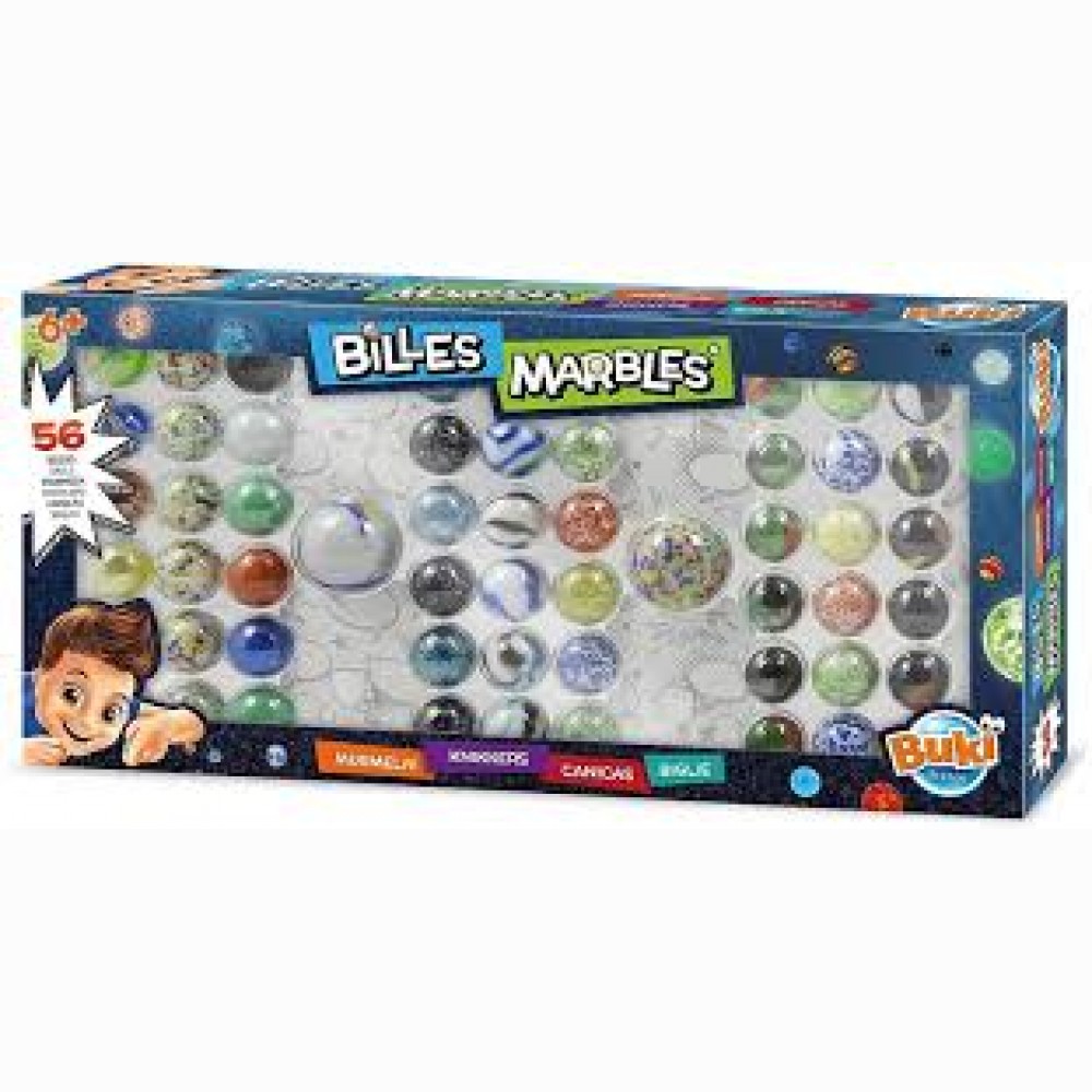 Marble kamuoliukų rinkinys, 56 vnt.