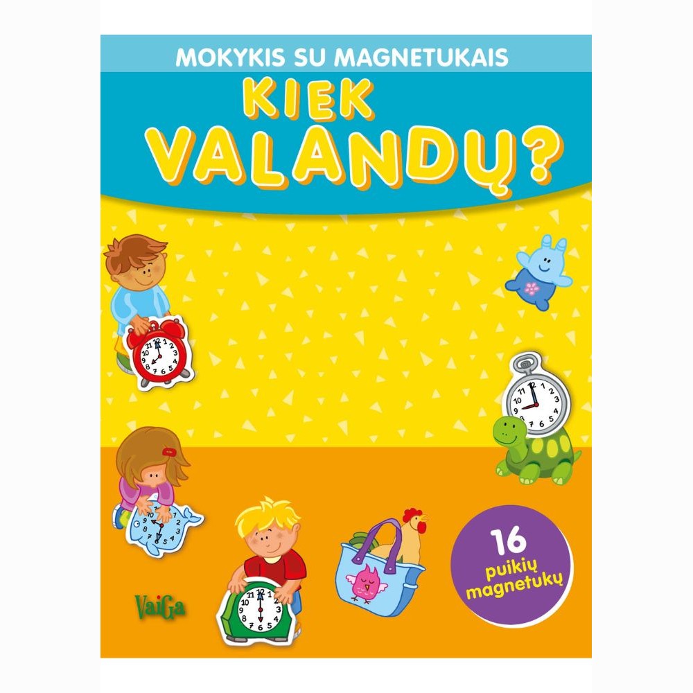 Kiek valandų? Mokykis su magnetukais