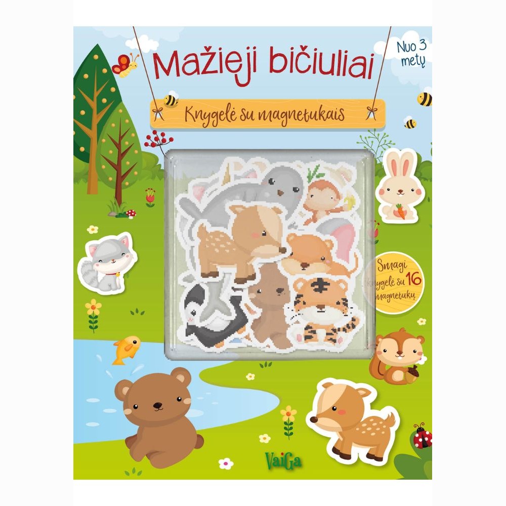 Mažieji bičiuliai. Knygelė su magnetukais