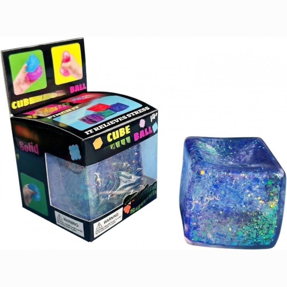Antistresinis minkomas žaislas CUBE