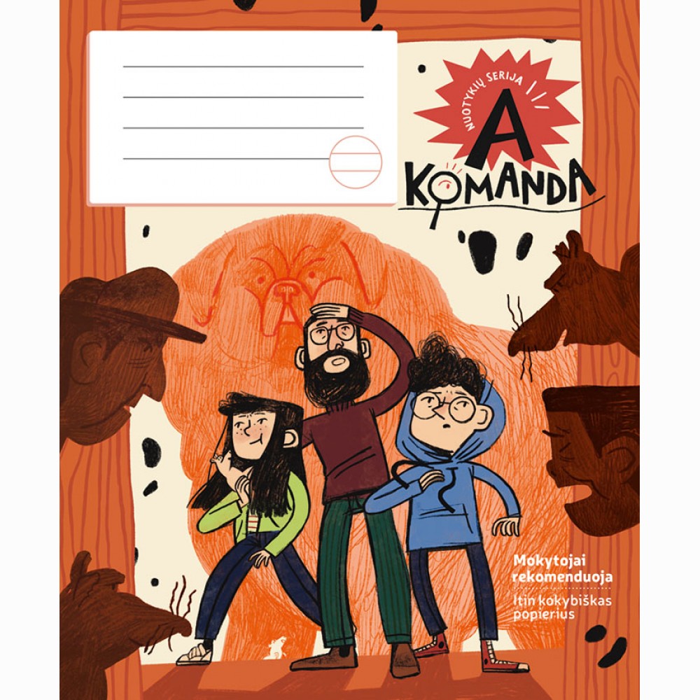 Sąsiuvinis A KOMANDA, 12 l., linijomis