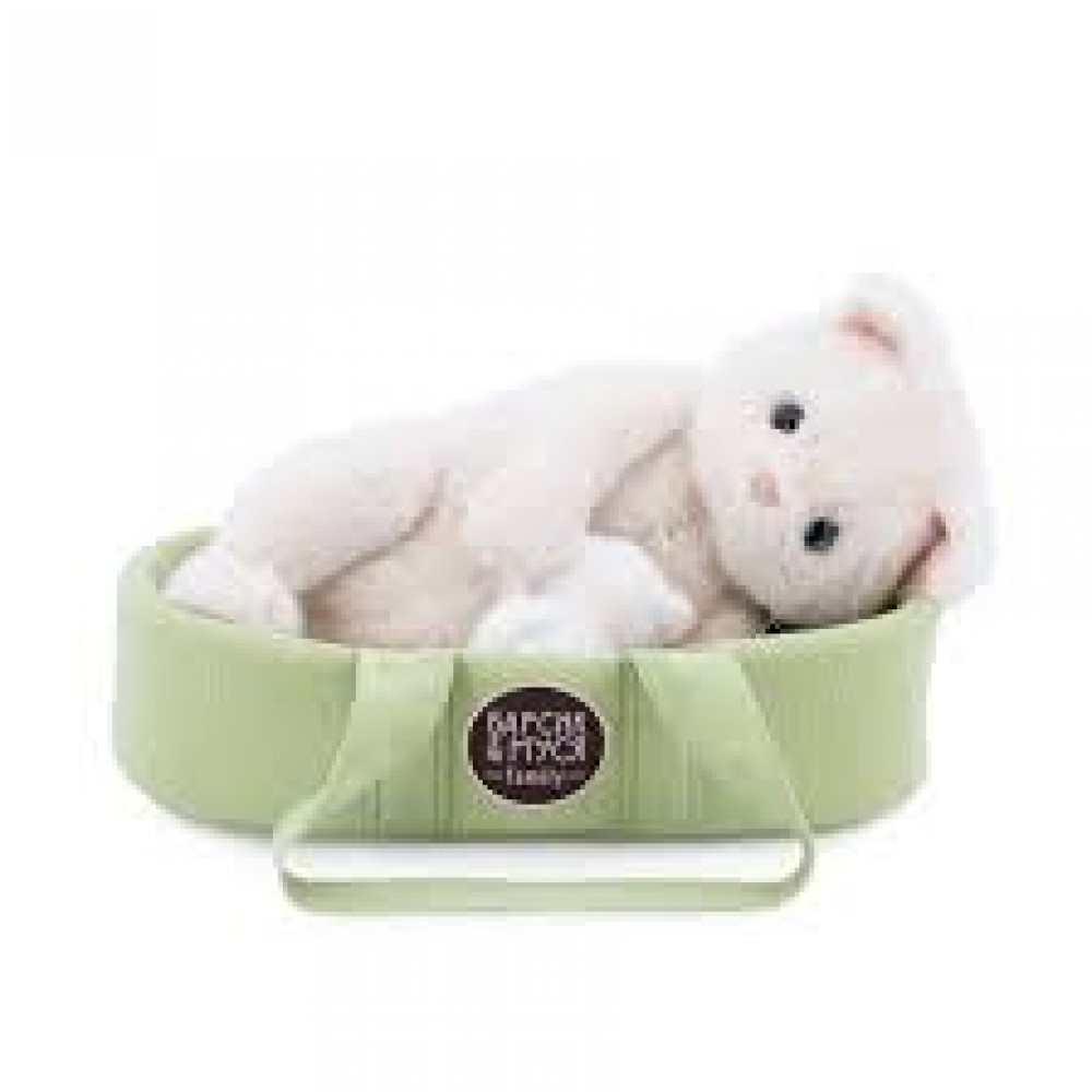 Pliušinis katinas Millie the White Cat, 40 cm