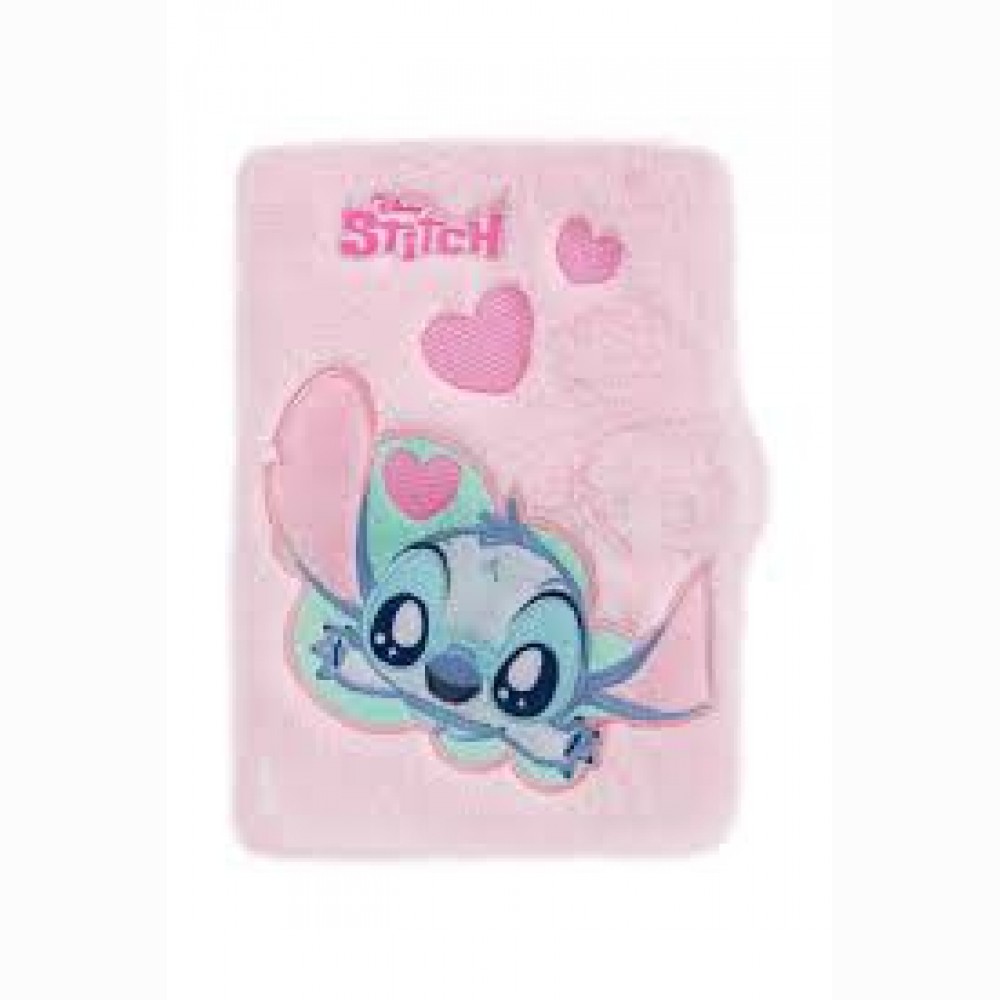 Užrašų knygelė STITCH FLUFFY 3, A5, 80 lapų, rožinės spalvos