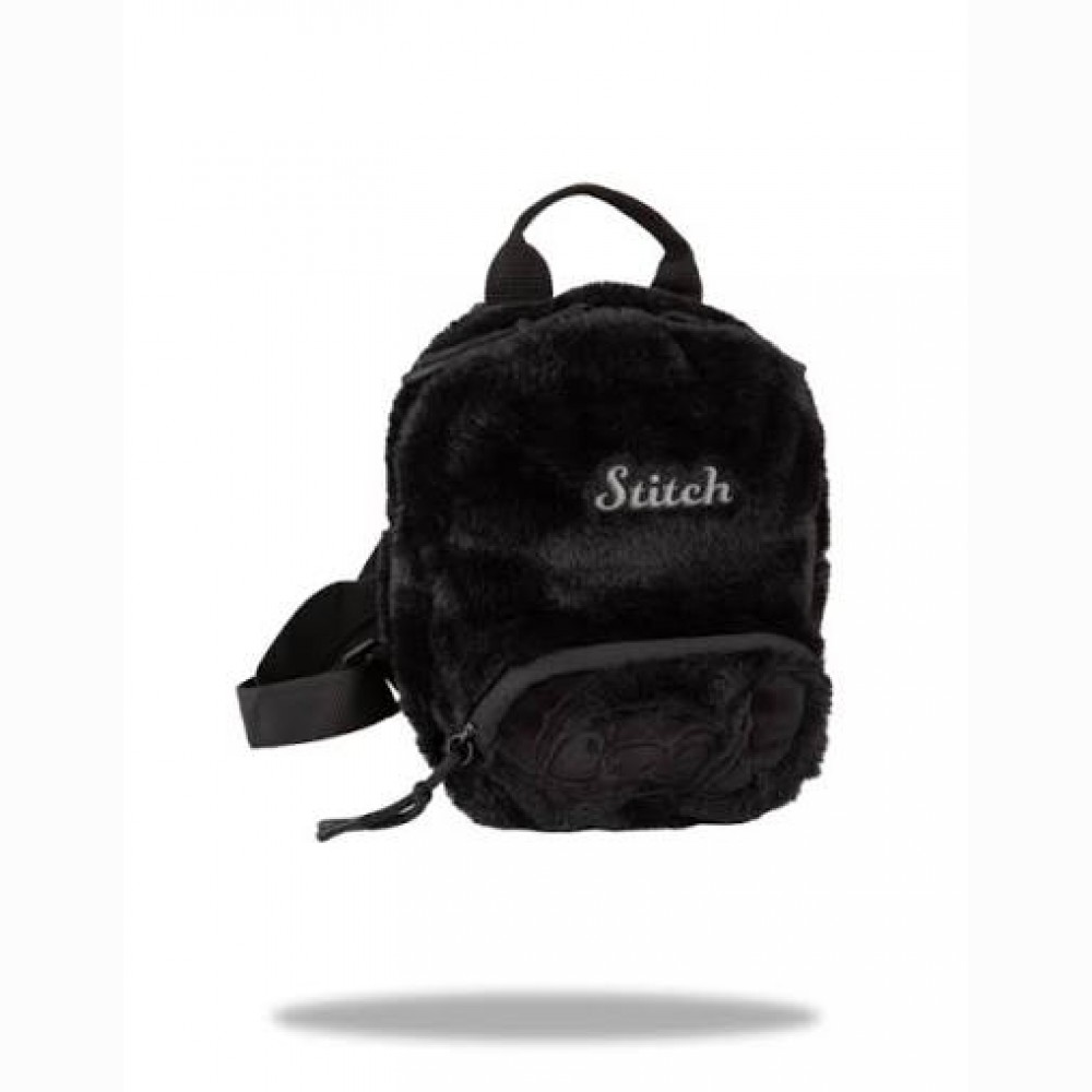 Kuprinė  STITCH - BLACK FLUFFY