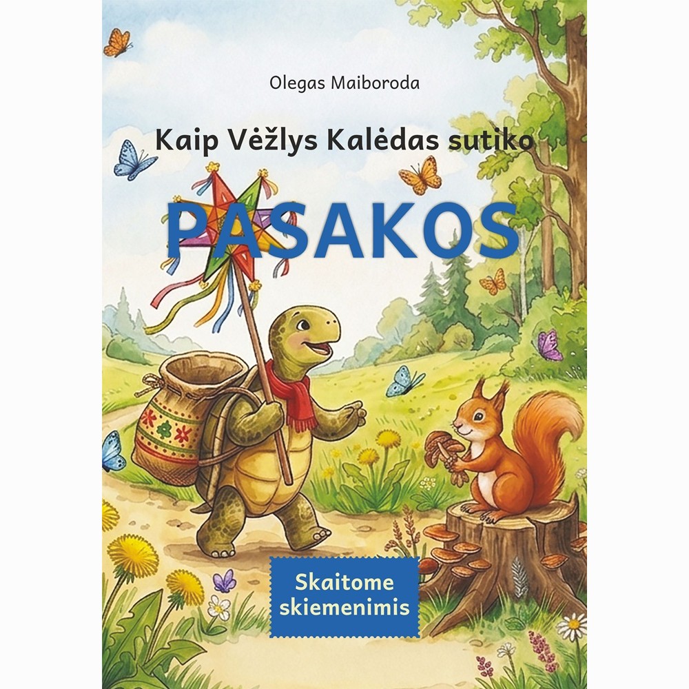 Kaip vėžlys Kalėdas sutiko. Skaitome skiemenimis