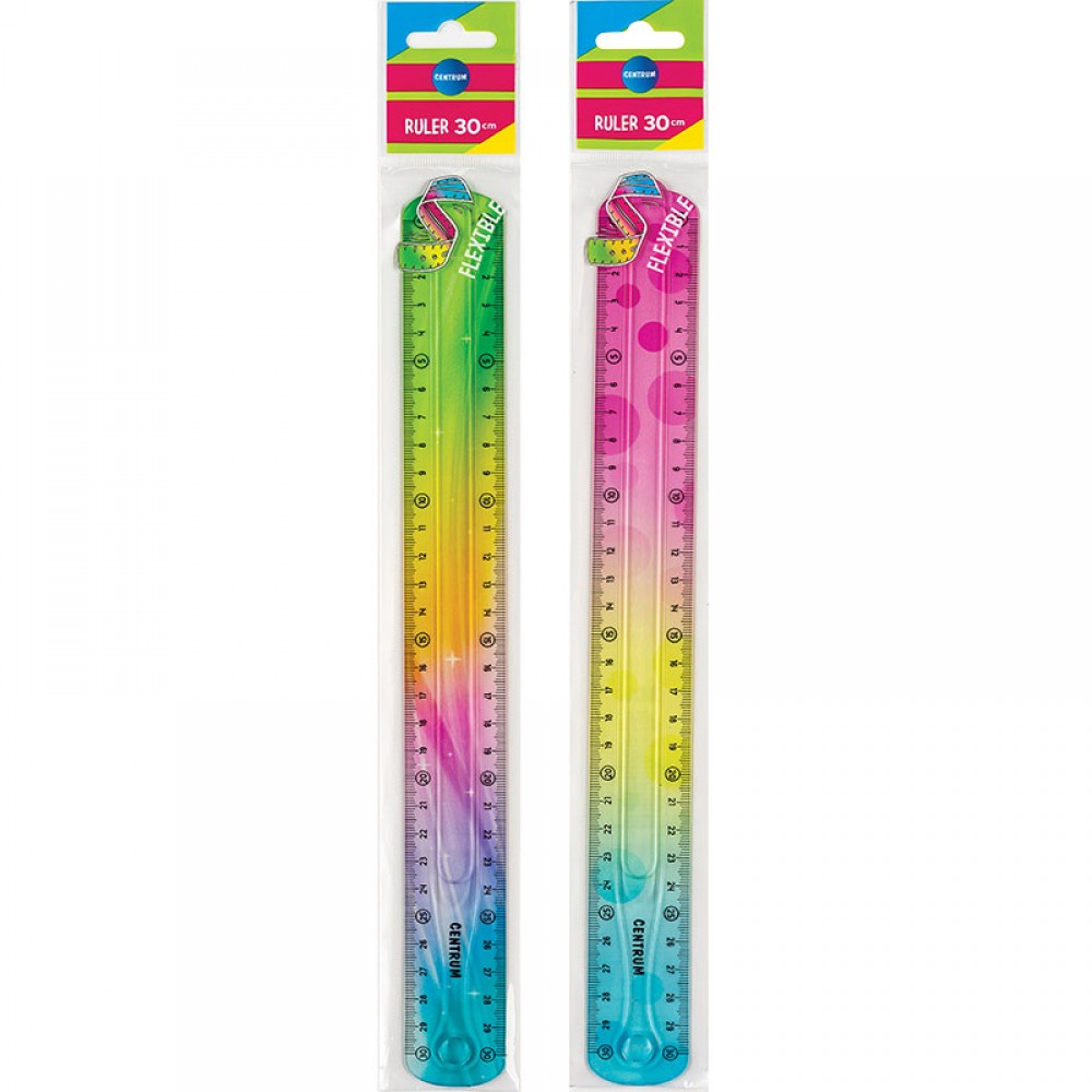 Plastikinė liniuotė 30cm SOFT ABS lanksti