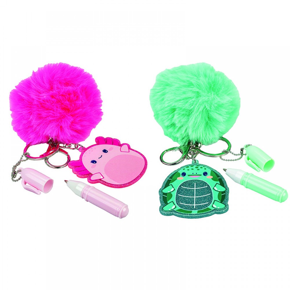 Raktų pakabukas su rašikliu Pom Pom