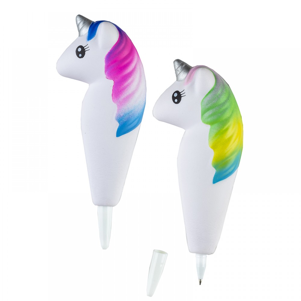 Tušinukas SQUISHI UNICORN mėlynas rašalas, 07 mm, įvairių spalvų