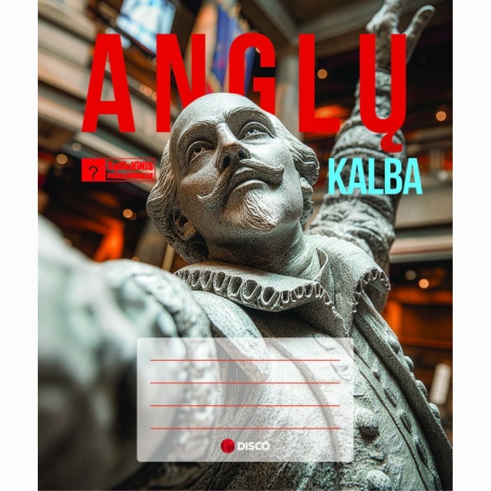 Formulių sąsiuvinis 11-12 klasėms anglų kalbai, 50 lapų, linijos, spiralė