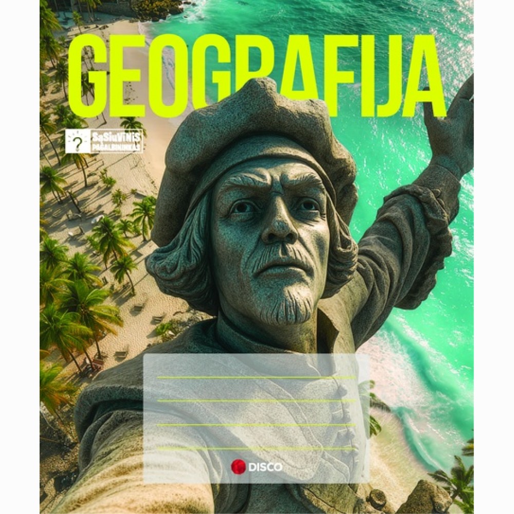 "Sąsiuvinis pagalbininkas", sąsiuviniai su istorijos faktais, Geografijai, 32 lapų, lang.