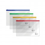 Plastikinis vokelis Zipper  A5 FOROFIS (24x18cm 0.14mm (asorti) PVC