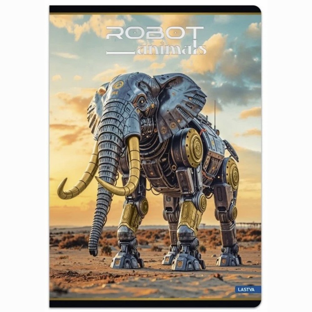 Sąsiuvinis A4 52lap. 80g ROBOT ANIMALS linija