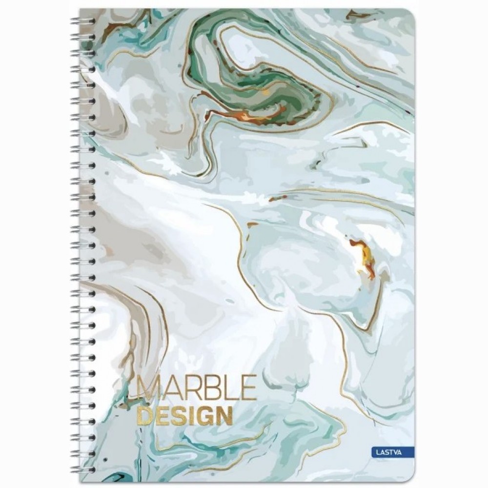 Knyga su spirale A4 80lap. 70g MARBLE linija