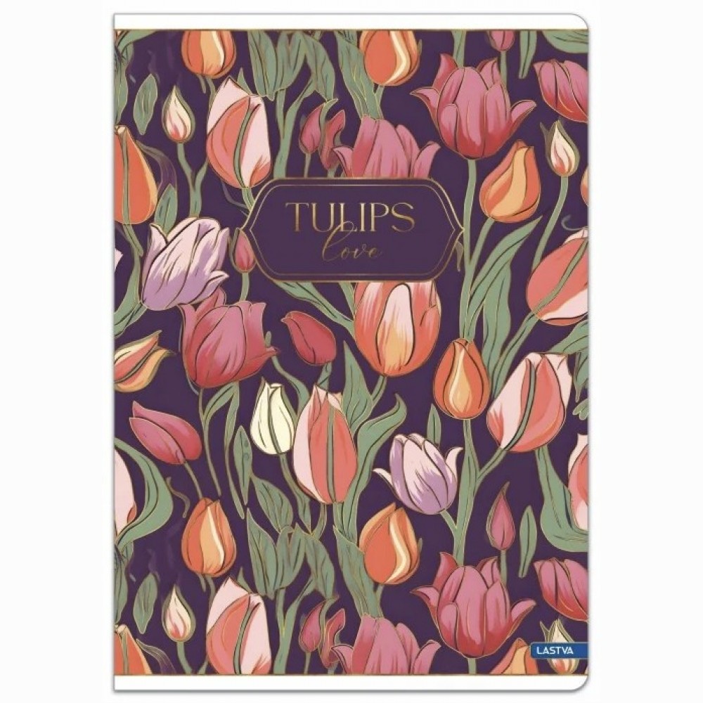 Sąsiuvinis(platus) A5 48 lap. 80 g lang. TULIPS