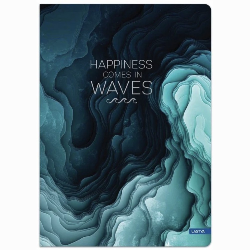 Sąsiuvinis(platus) A5 48 lap. 80 g linija WAVES
