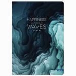 Sąsiuvinis(platus) A5 48 lap. 80 g linija WAVES