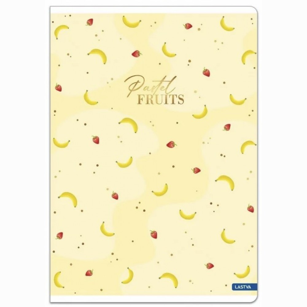 Sąsiuvinis(platus) A5 48 lap. 80 g lang. PASTEL FRUITS