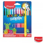 Flomasteris Maped ColorPeps Long Life2 12vnt.